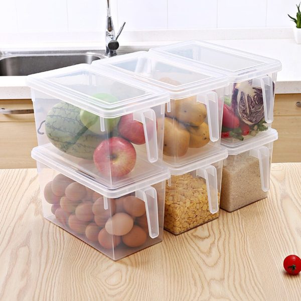 Portable Refrigerator Fridge Sealed Food Fruits Storage Box Organizer Container Storage Box Food Container Plastic Fresh