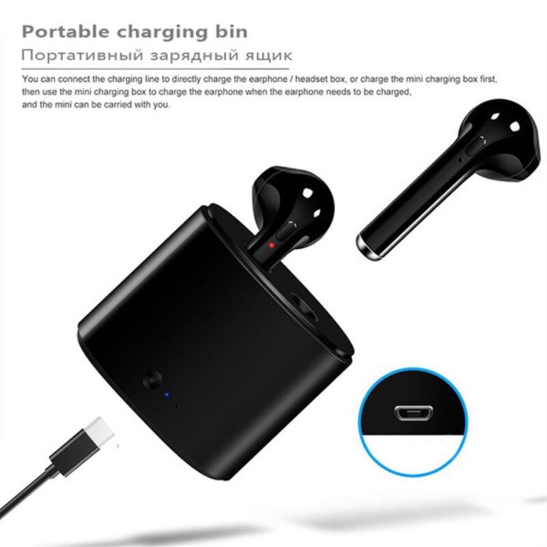 i7s TWS Wireless Headphones Bluetooth Earphone Air Earbuds Sport Handsfree Headset With Charging Box For Xiaomi iPhone Android