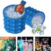 Silicone ice Cube Maker Ice Cube Mold Tray Portable Bucket Wine Ice Cooler Beer Cabinet Kitchen Tools Drinking Whiskey Freeze