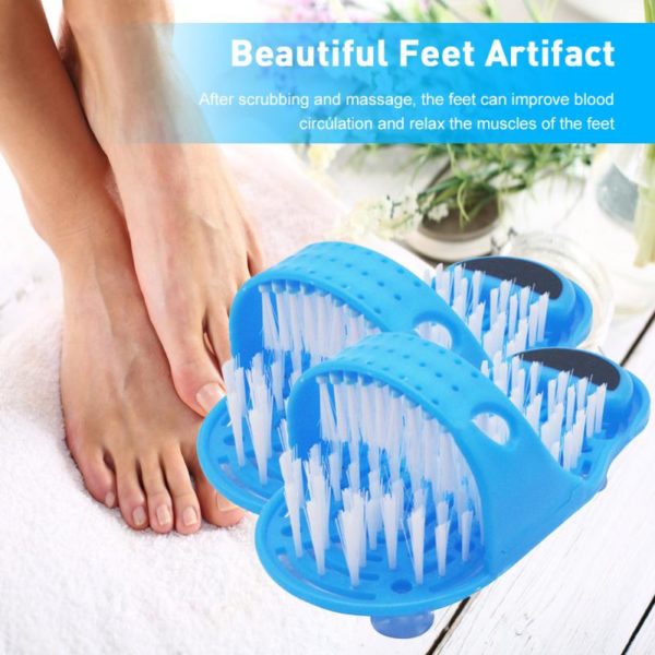 1pc Shower Feet Foot Scrubber Massager Cleaner Spa Exfoliating Washer Brush Remove Dead Skin Massager Slipper Foot Care Tools
